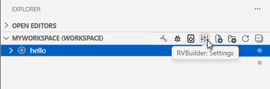 Add RVBuilder Settings
