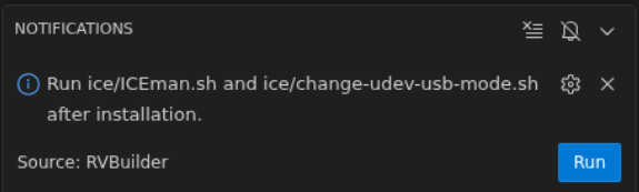 Notification for Linux installation
