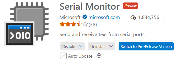Serial Monitor Extension